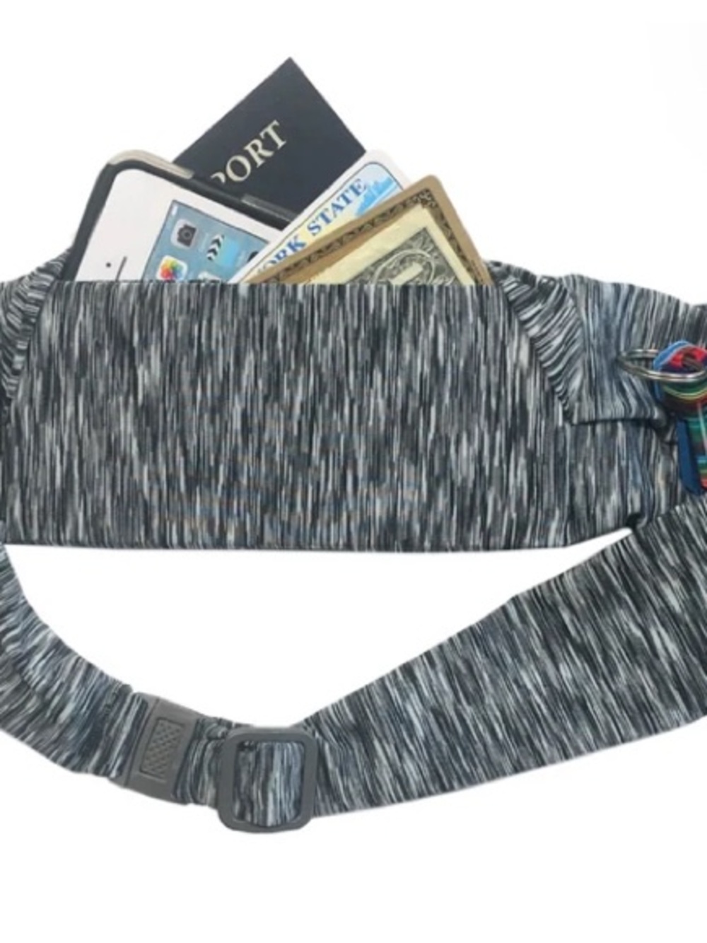Bandi Pocketed Belt Unisex Gray